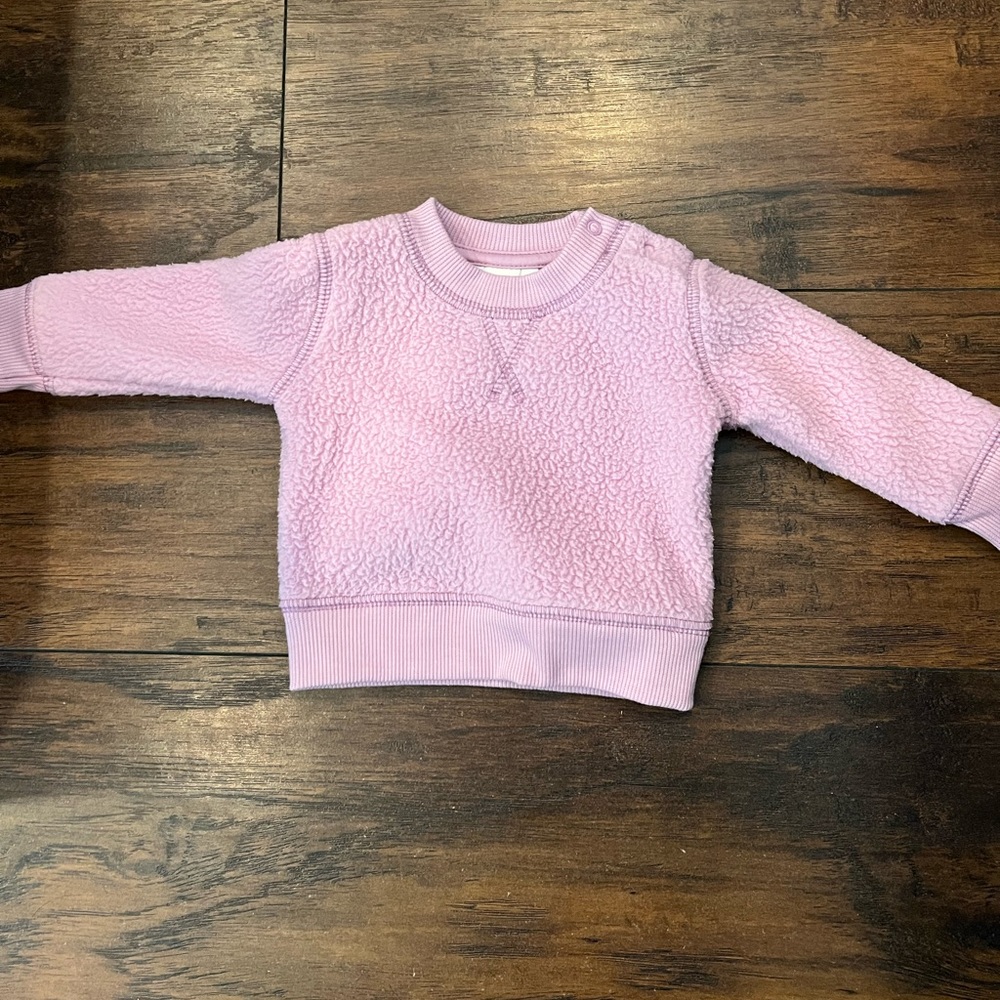 Newborn Sherpa fleece sweatshirt